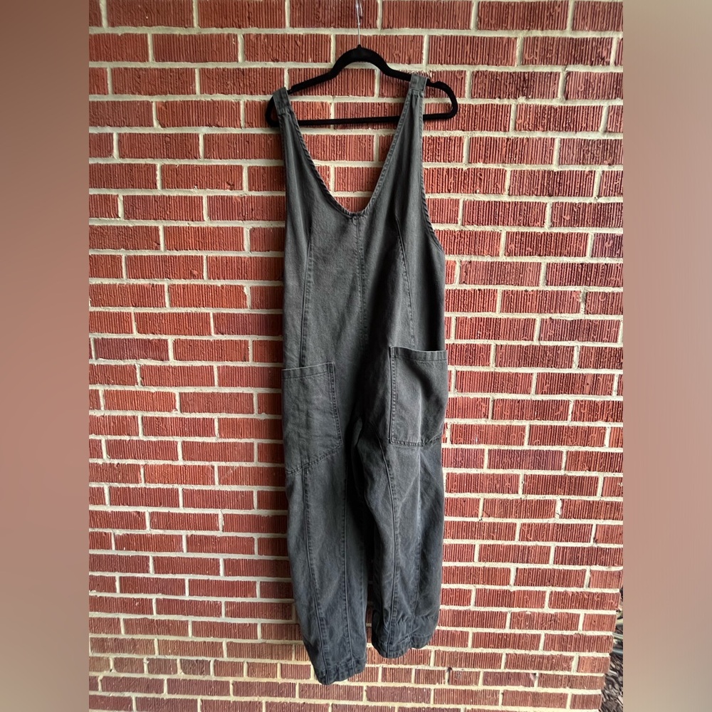 Black Free People High Roller Jumpsuit
